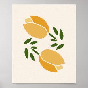 Yellow Tulips Poster
