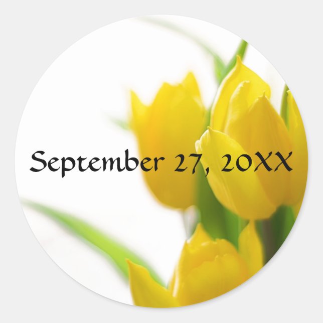 Yellow Tulips - Sticker (Front)
