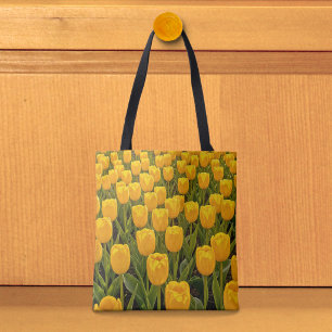 Yellow Tulips Tote Bag