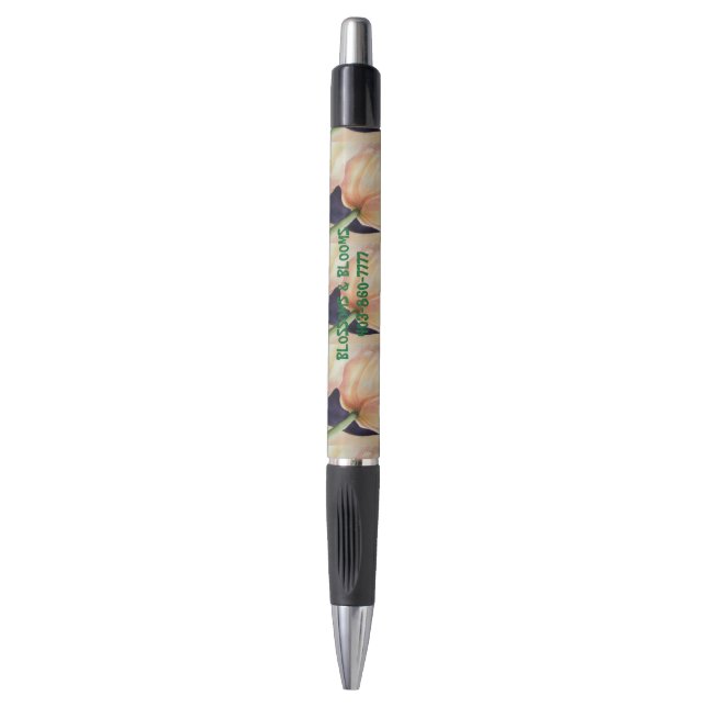 YELLOW TULIPS WATERCOLOR FLOWER PEN (Front Vertical)