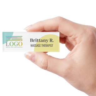 Yellow Turquoise Circles Wellness Logo Name Title Tag