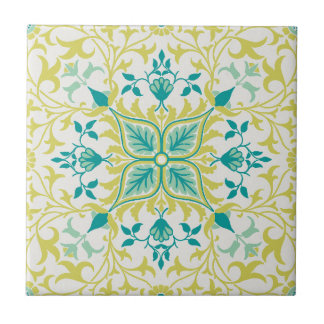Yellow Turquoise Vine pattern (1873) by W. Morris Tile