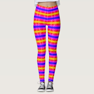Yellow twirls leggings