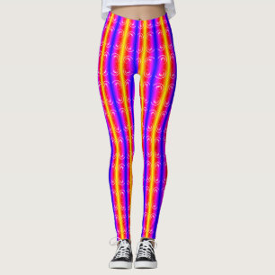 Yellow twirls leggings