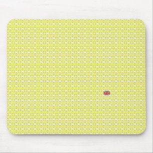 Yellow UK Union Jacks & odd one Mouse Mat