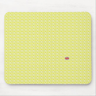 Yellow UK Union Jacks & odd one Mouse Mat