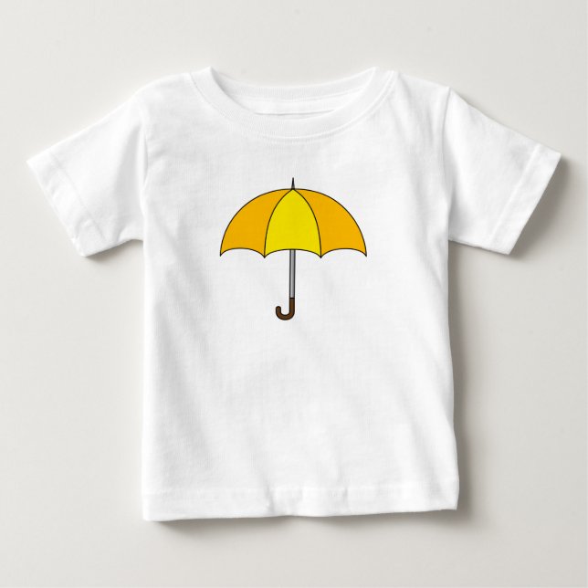 Yellow Umbrella Baby T-Shirt (Front)