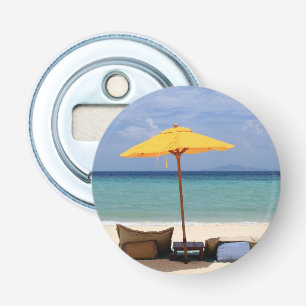 Yellow umbrella bottle opener