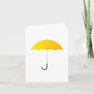 Yellow Umbrella Card