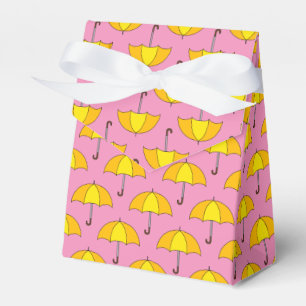 Yellow Umbrella Favour Box