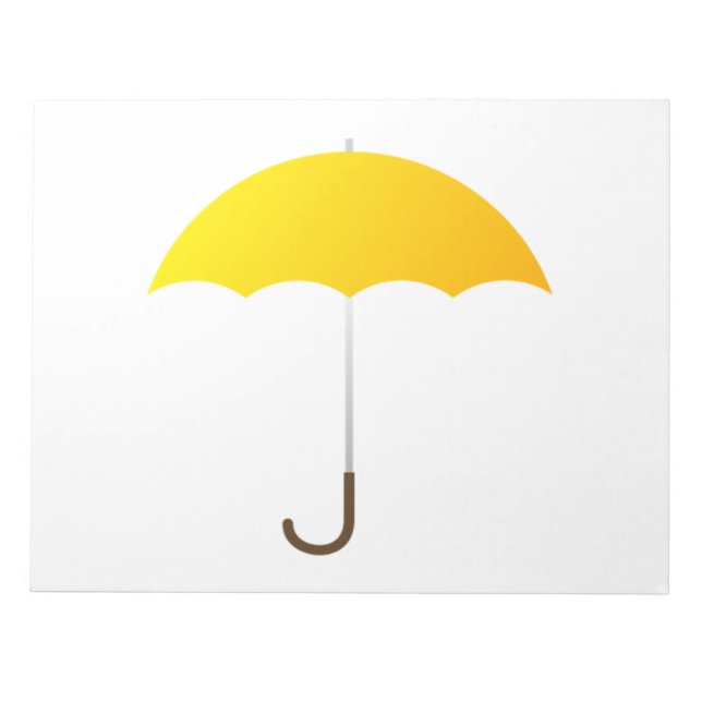 Yellow Umbrella Notepad (Front)