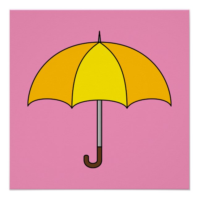 Yellow Umbrella Poster (Front)