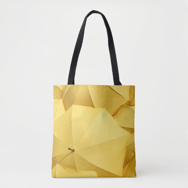 Yellow umbrella tote bag (Front)