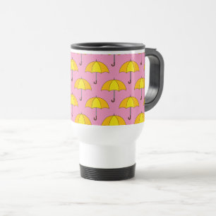 Yellow Umbrella Travel Mug
