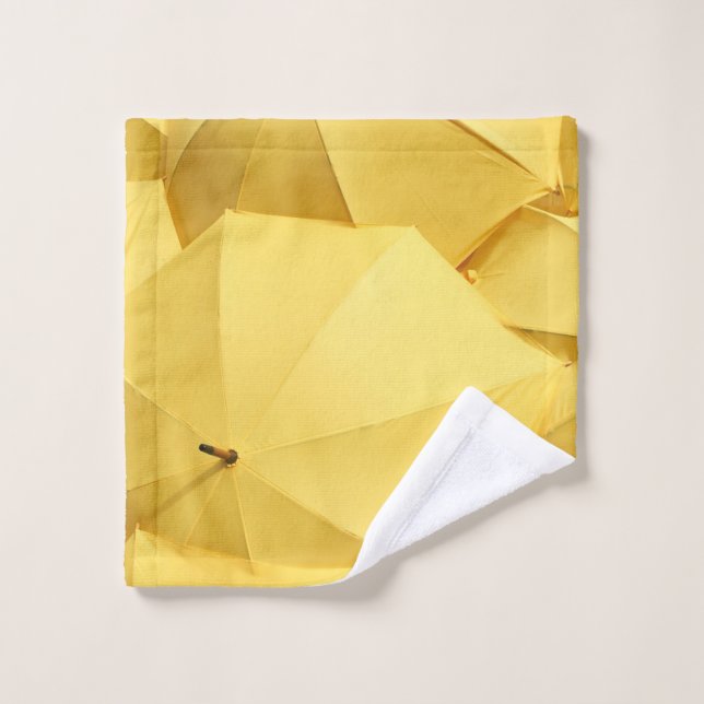 Yellow umbrella wash cloth (Wash Cloth)