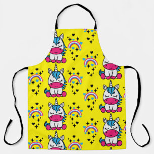 Yellow Unicorn Pony Apron