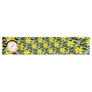 Yellow Valuable Flowers Pattern Nameplate
