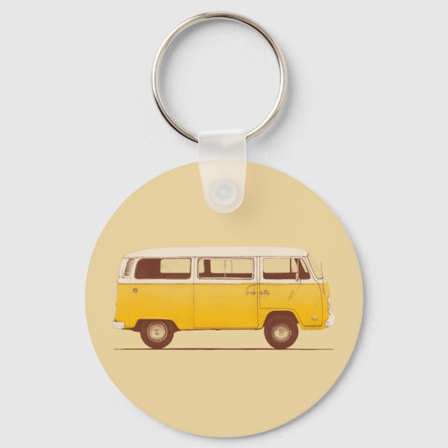Yellow Van | Florent Bodart Key Ring (Front)