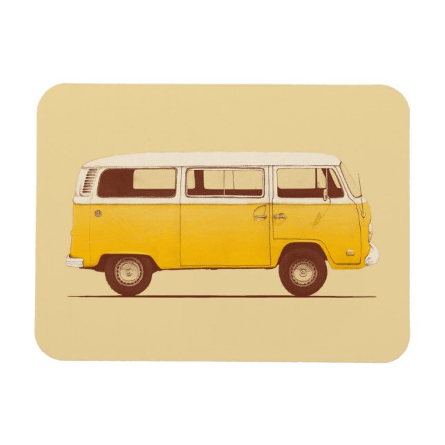 Yellow Van | Florent Bodart Magnet (Horizontal)