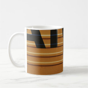 Yellow vehicle cargo carrier coffee mug