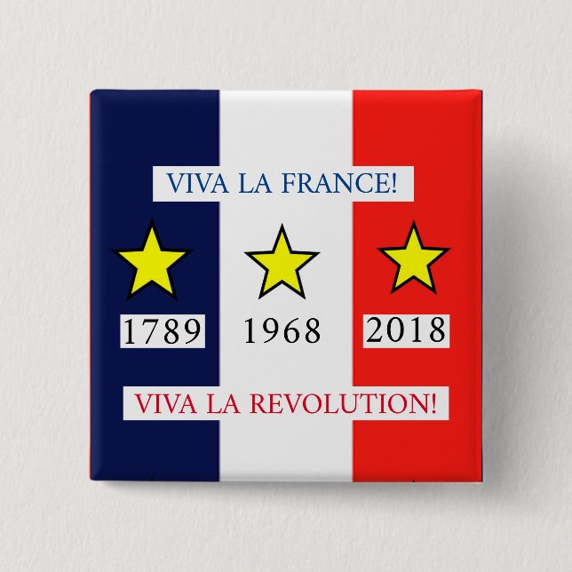 Yellow Vests 2018 15 Cm Square Badge (Front)