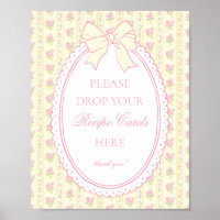 Yellow Vintage Fancy Floral Share a Recipe