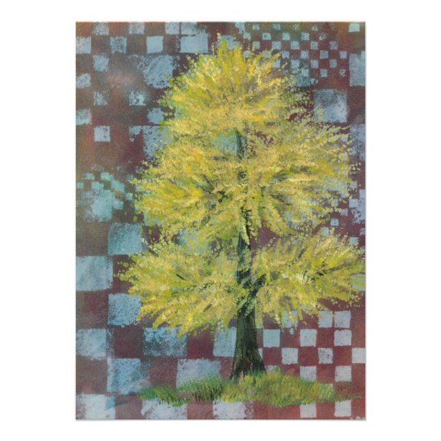 Yellow Walnut Tree Print (Front)