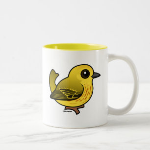 Yellow Warbler Two-Tone Coffee Mug