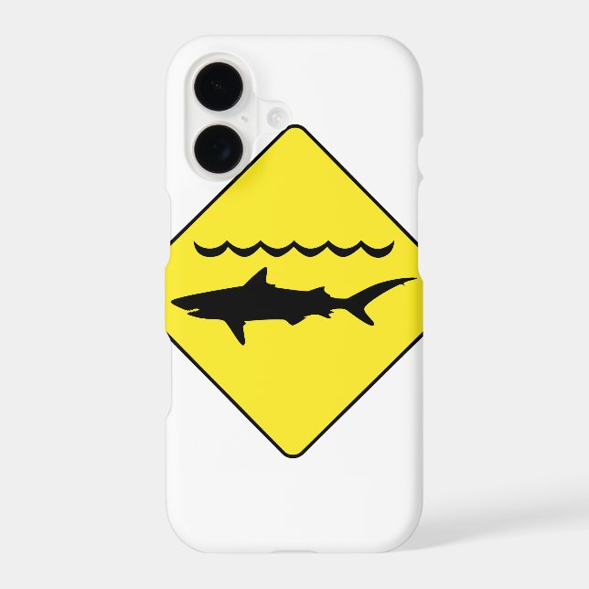 Yellow 'warning sharks' sign (Back)