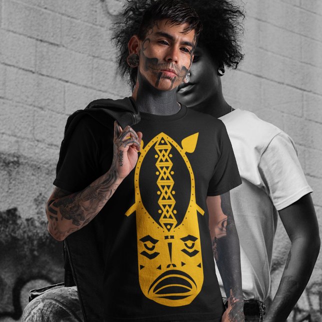 Yellow Warrior Head T-Shirt (Creator Uploaded)