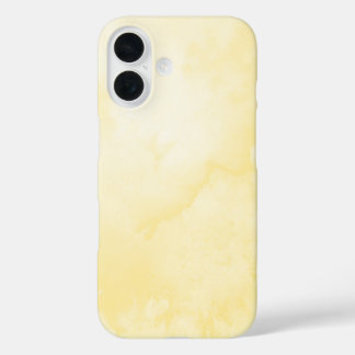 Yellow Watercolor iPhone 16 Case