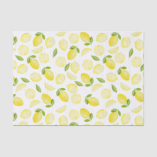 Yellow Watercolor Lemon Tissue Paper