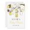 Yellow Whimsical Mason Jars Baby Shower Invitation