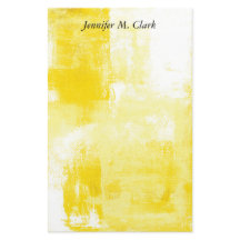 Yellow & White Abstract