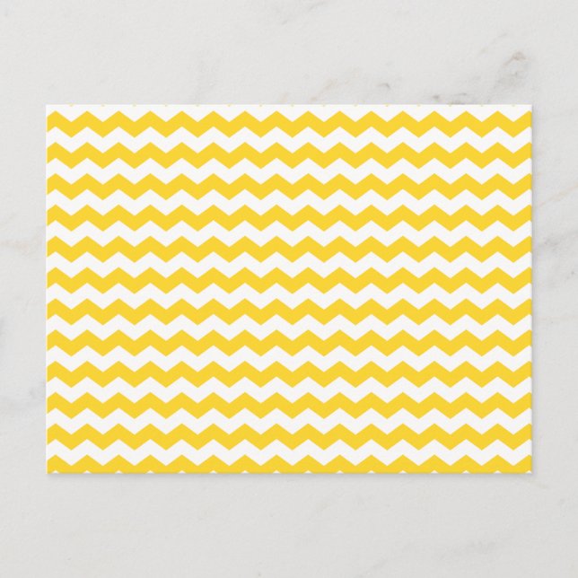 yellow  white chevrons postcard (Front)