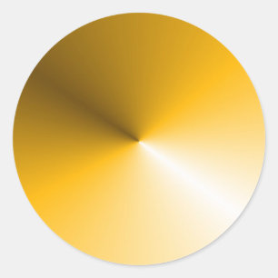 Yellow White Colour Blank Template Custom Trendy Classic Round Sticker