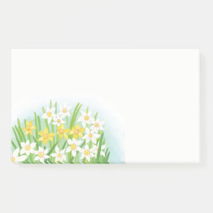 Yellow & White Daffodils Spring  Post-it Notes