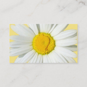 Yellow & White Daisy Floral Designer Business Card