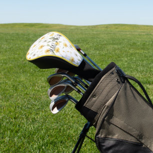 Yellow White Dandelions Flowers Make A Wish Golf Head Cover