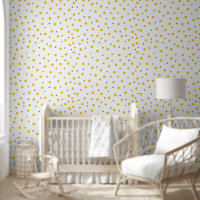 Yellow White Elegant Dots Pattern