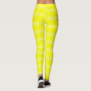 Yellow & White Leggings Long
