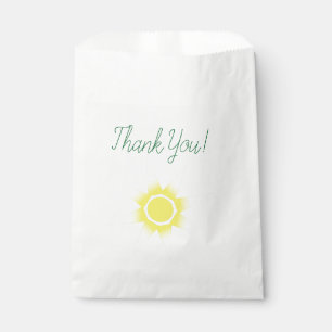 Yellow White Magic Sun Product Favour Bags