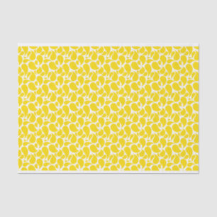 YELLOW & WHITE PAISLEY PATTERNS TISSUE PAPER