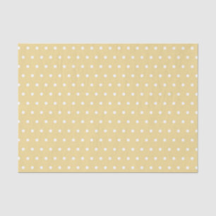 YELLOW & WHITE POLKA DOTS TISSUE PAPER