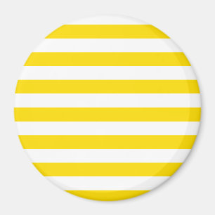 Yellow White Striped Trend Colours Template Magnet