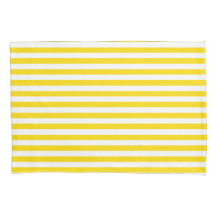 Yellow White Striped Trend Colours Template Pillowcase