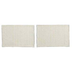 Yellow White Stripes Pillowcase