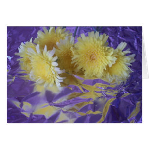 Yellow Wild Desert Flowers Reflected on Foil Photo