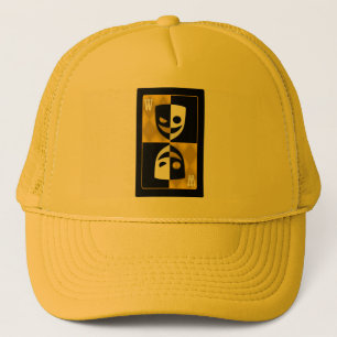 Yellow Wildcard Poker Diamonds Trucker Hat