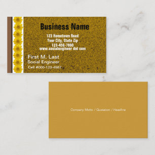 Yellow Wildflower Business Card